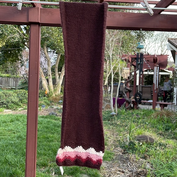 πΊ J.CREW; New with Tags! Hand-Knit, NICE 50% Wool/32% Alpaca/18% Acrylic Scarf - Picture 5 of 6